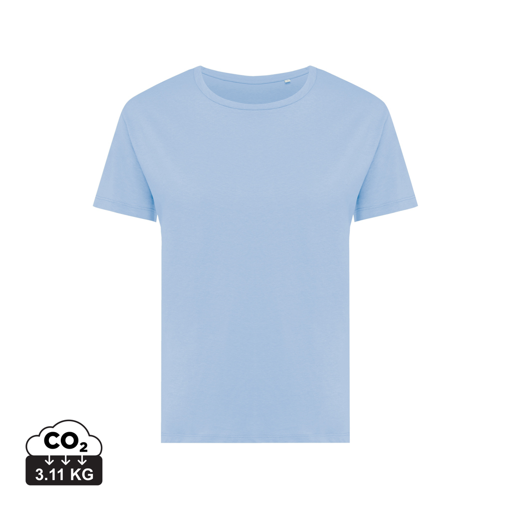 T-shirt Femme personnalisable coton bio 160g Yala Iqoniq Sky Blue